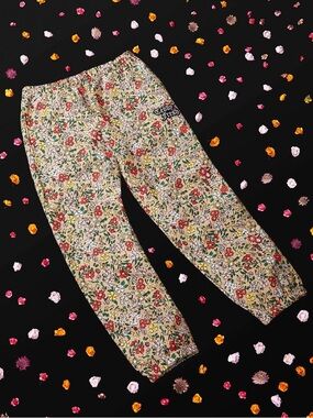 Teddy Fresh Grandma’s Floral Sweatpants Medium Tan
